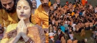 Throngs Of Nakéd Men... - Shocking Video Of Katrina Kaif While Taking Dip At Maha Kumbh